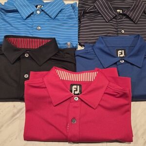 Footjoy Pro Tour Polo Lot Of 5